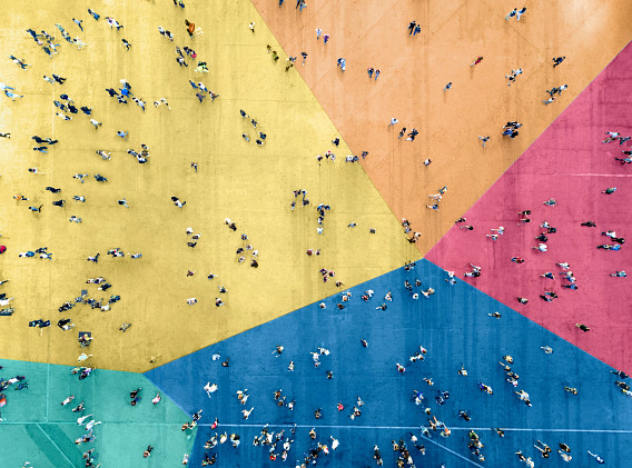 People from high above